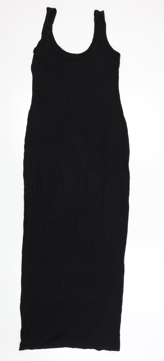 Graffic Womens Black A-Line Size M