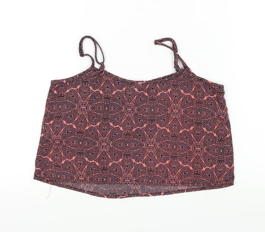 New Look Girls Pink Paisley Basic T-Shirt Size 11 Years