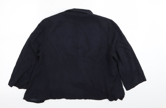 New Look Womens Blue Jacket Blazer Size 12