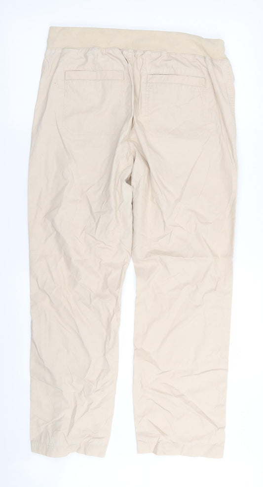 Classic Womens Beige Trousers Size 12 L30 in