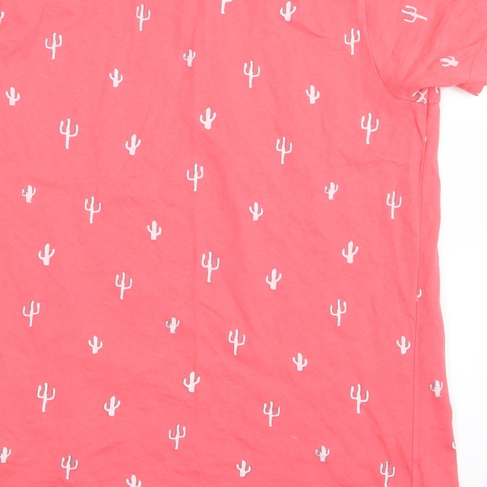 Primark Girls Pink Floral Basic T-Shirt Size 10-11 Years
