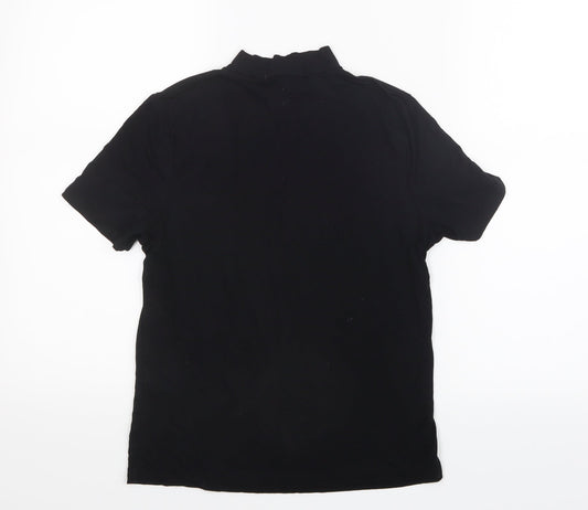 Red Herring Womens Black Basic T-Shirt Size 12