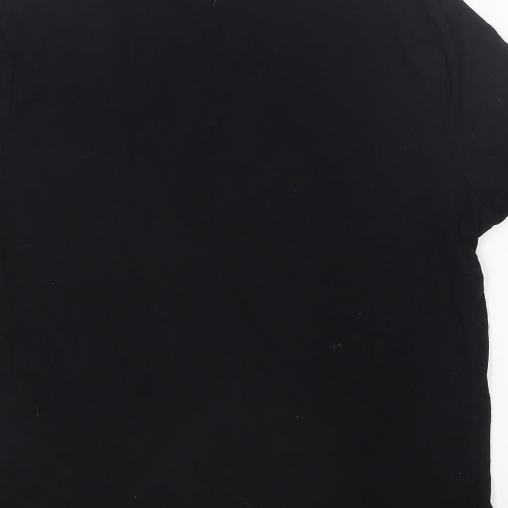 Red Herring Womens Black Basic T-Shirt Size 12