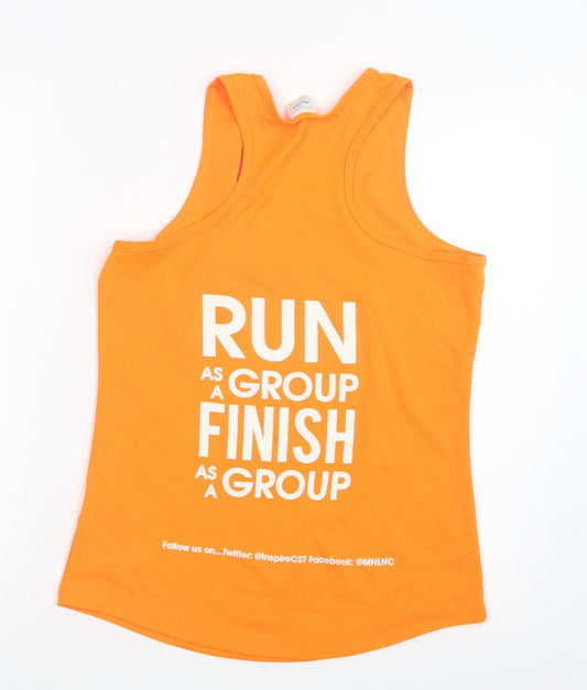 Awdis Womens Orange Basic Tank Size M - Neon