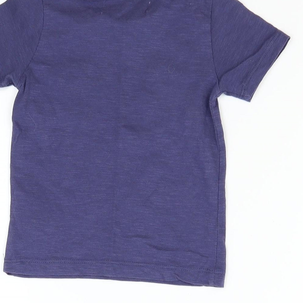 Minoti Blue Basic T-Shirt Size 12 Months