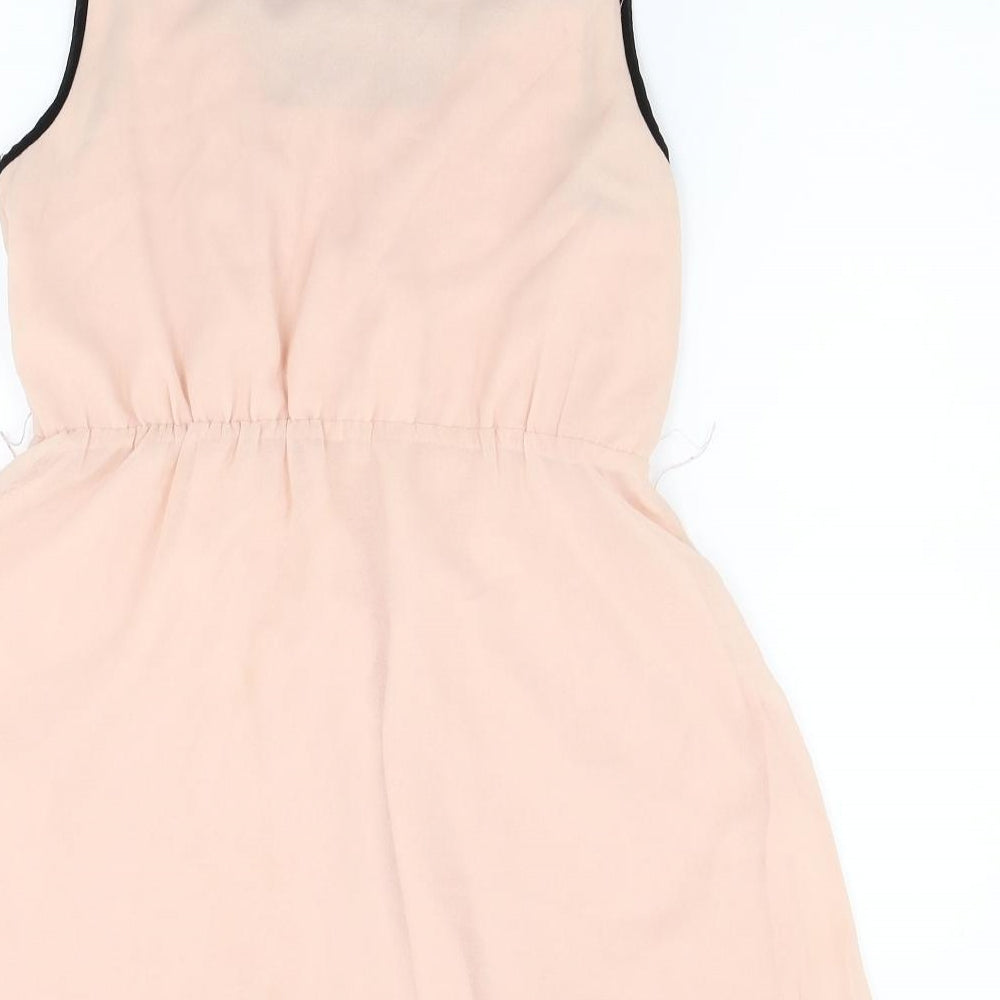 Miss Selfridge Womens Pink Fit & Flare Size 12