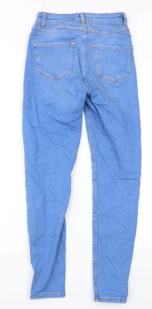 New Look Womens Blue Denim Skinny Jeans Size 6 L27 in