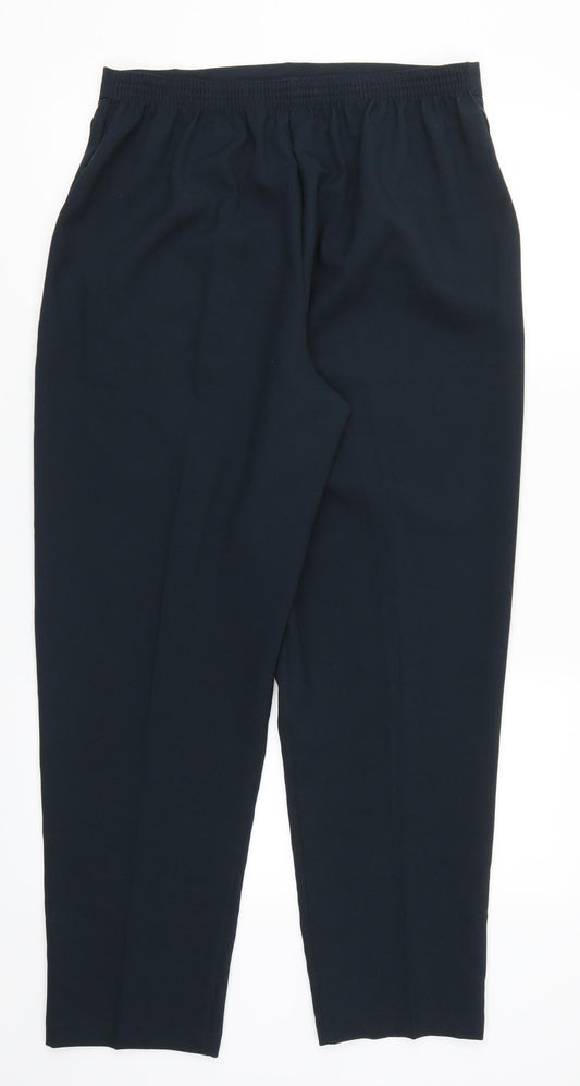 Preworn Womens Blue Trousers Size 18 L28 in