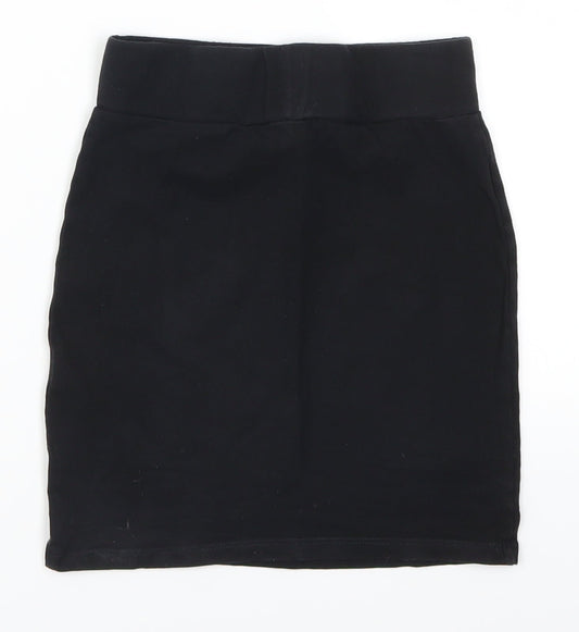 New Look Girls Black Straight & Pencil Skirt Size 9 Years