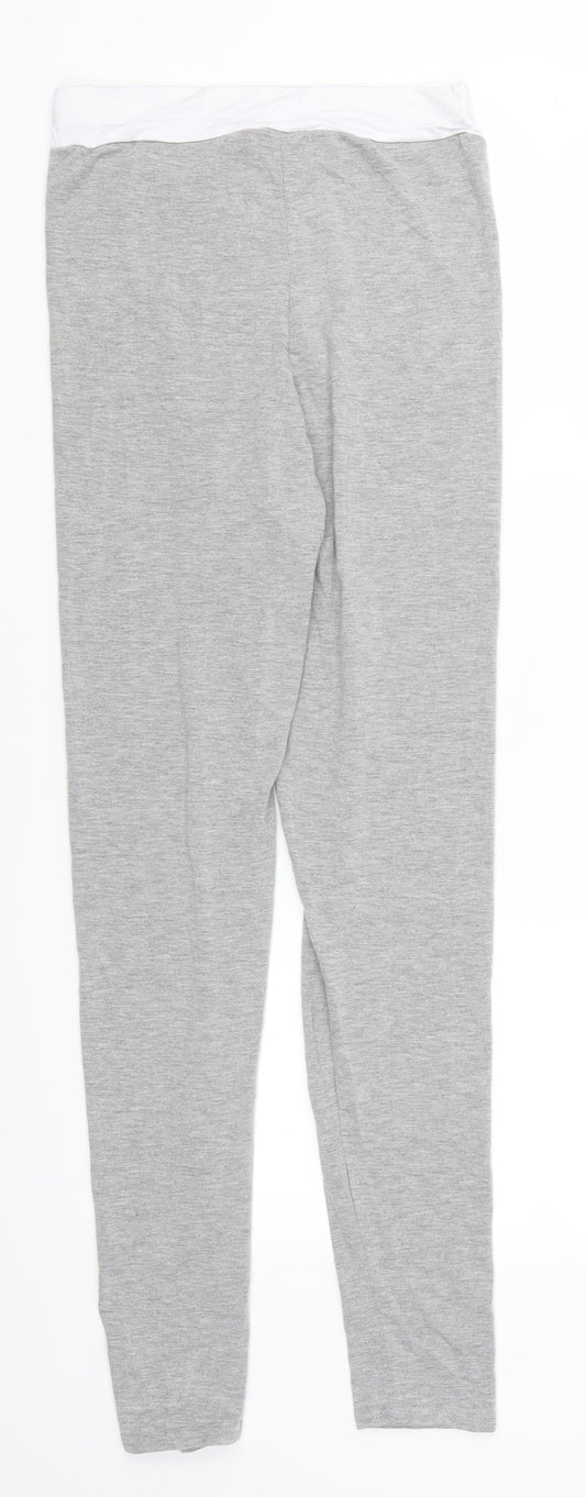 Pretty Little Thing Womens Grey Carrot Trousers Size 8 L27 in