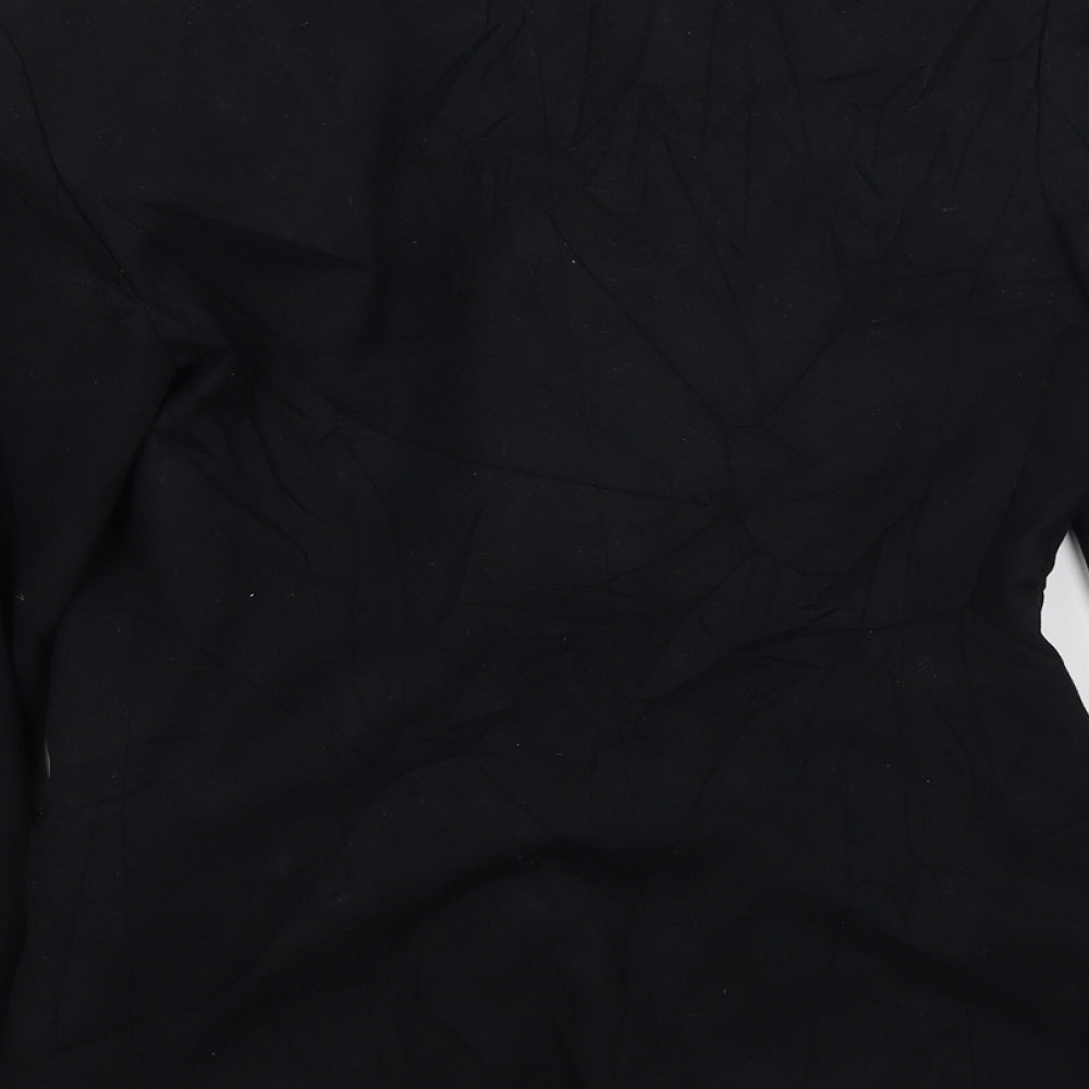 Marks and Spencer Womens Black Jacket Coat Size 8