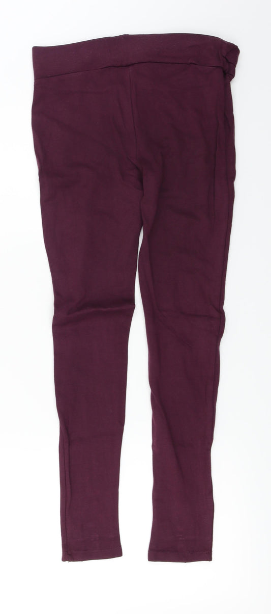 Preworn Womens Purple Leggings Size 8 L23 in