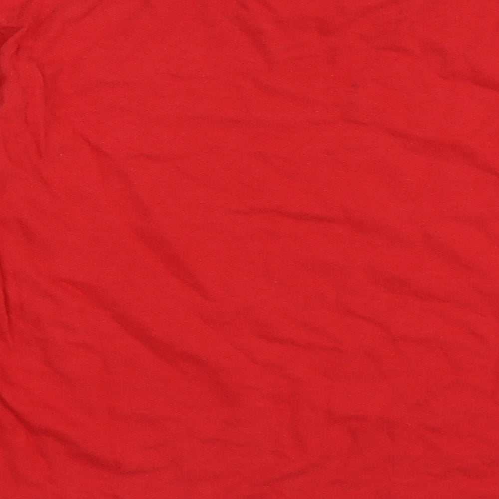 George Boys Red Basic T-Shirt Size 6-7 Years