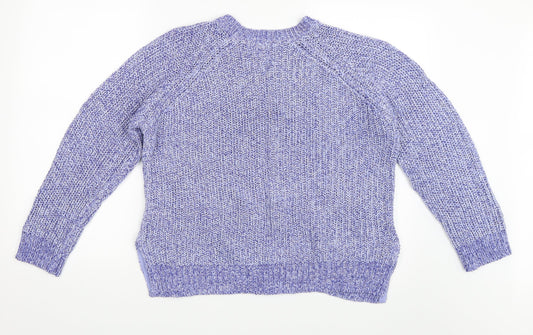 Peacocks Womens Blue Pullover Jumper Size M