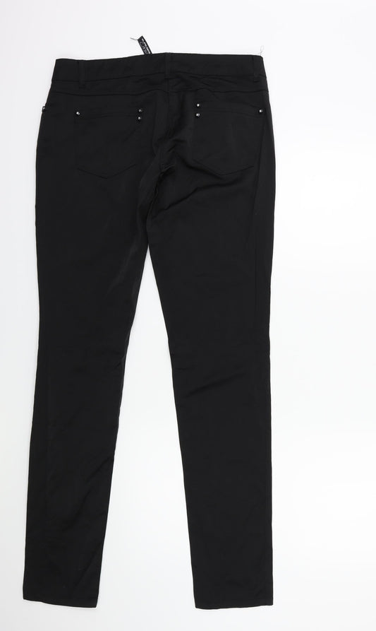 blind casuals Womens Black Trousers Size L L32 in