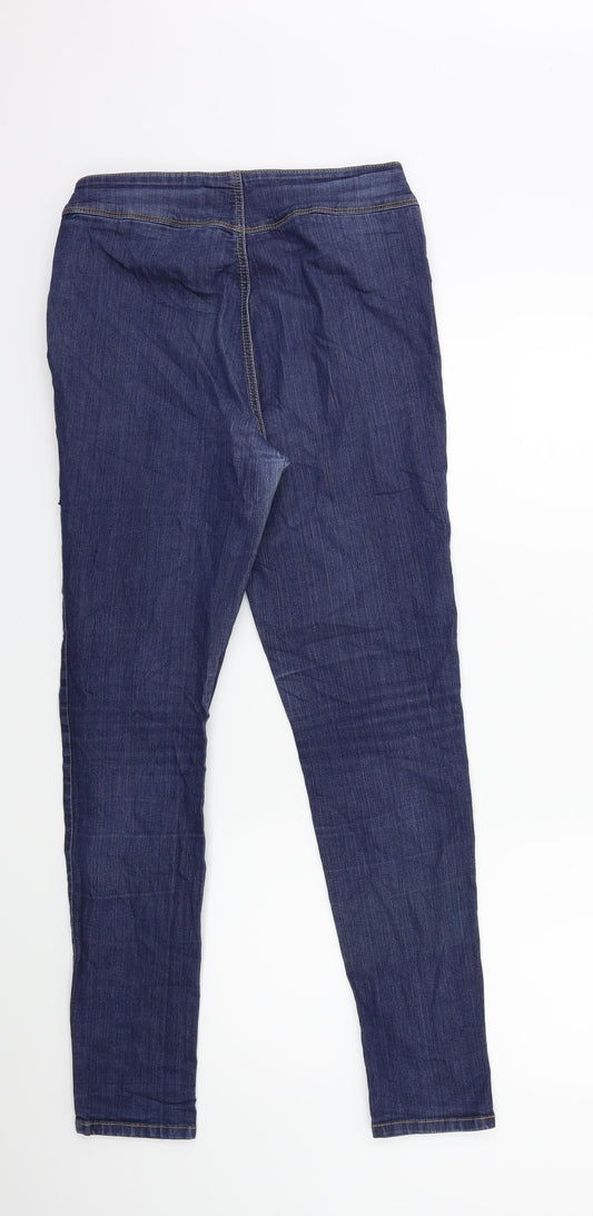 Kapphal Womens Blue Denim Skinny Jeans Size 12 L29 in