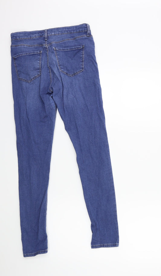 Topshop Womens Blue Denim Skinny Jeans Size 26 in L30 in