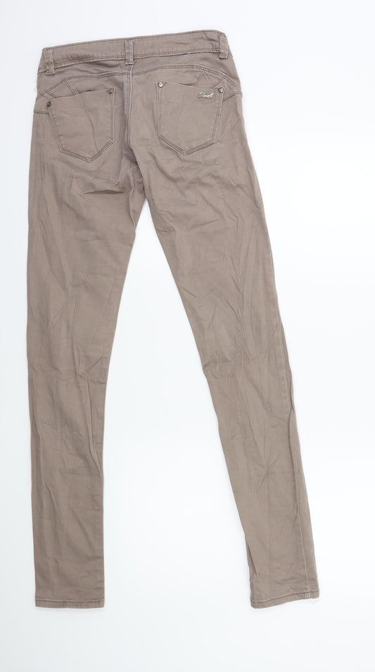 Reals Jeans Womens Brown Denim Skinny Jeans Size S L31 in