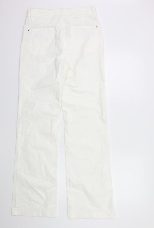 Cambio Womens White Denim Jeans Size 12 L34 in