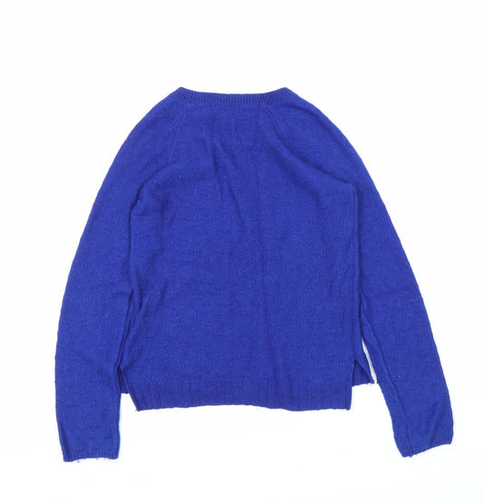 H&M Womens Blue Pullover Jumper Size XS