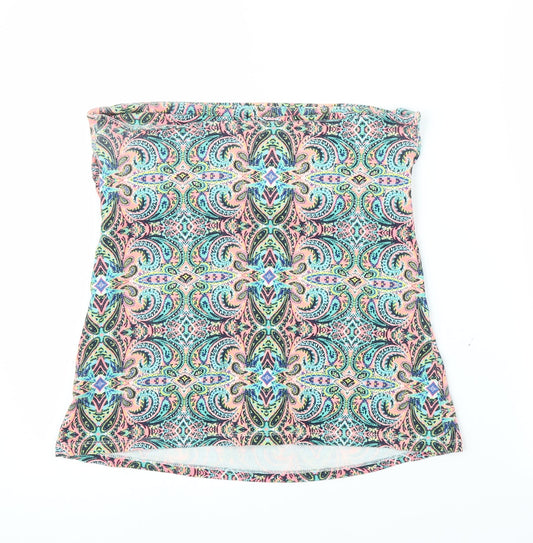 Matalan Womens Multicoloured Paisley Cropped Blouse Size 14