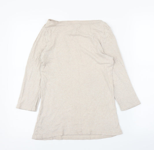 Cherokee Womens Beige Basic Blouse Size 10