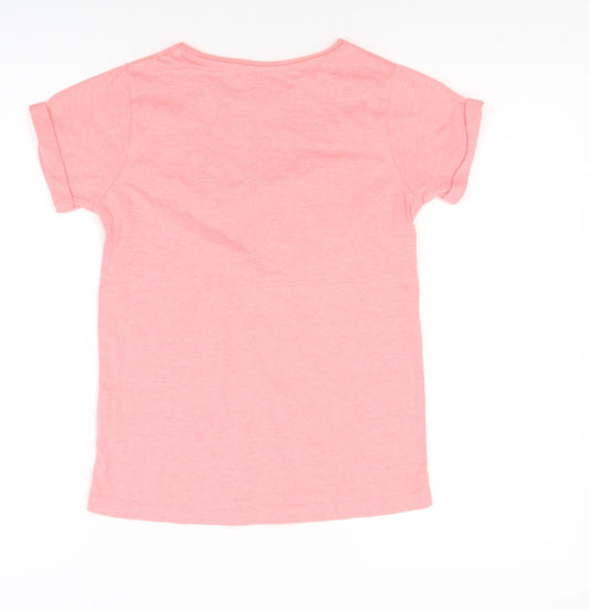 Young Dimension Girls Orange Basic T-Shirt Size 10 Years - Miami