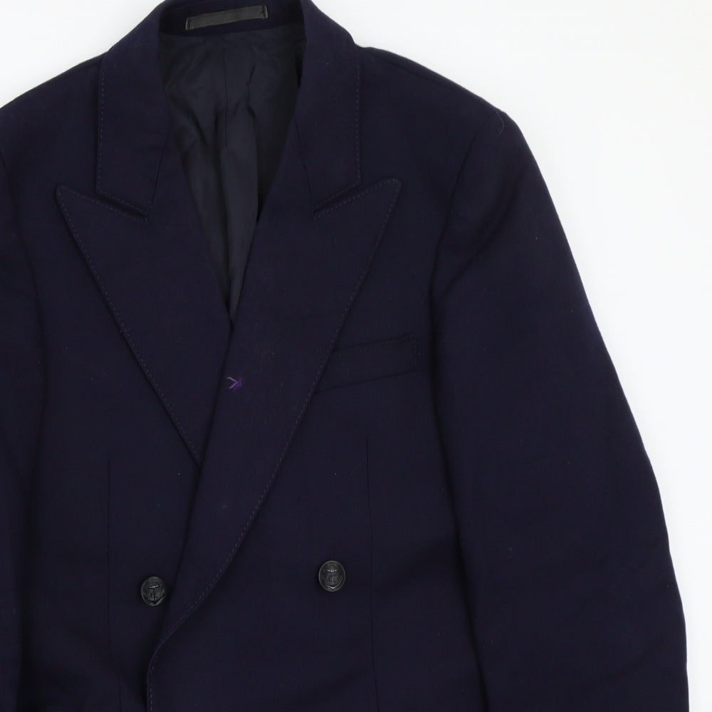 Racing Green Womens Blue Jacket Suit Jacket Size 34