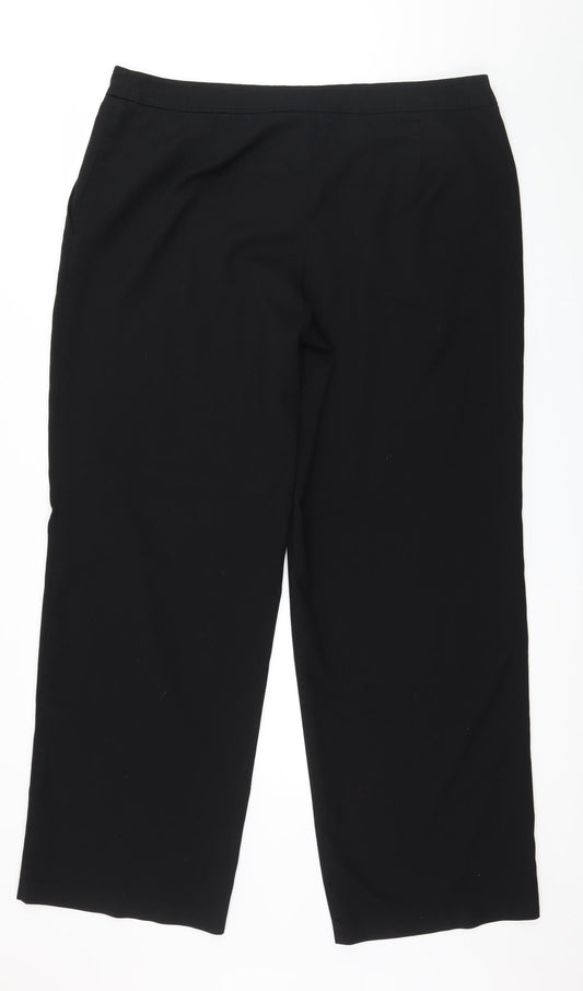 NEXT Womens Black Trousers Size 18 L32 in