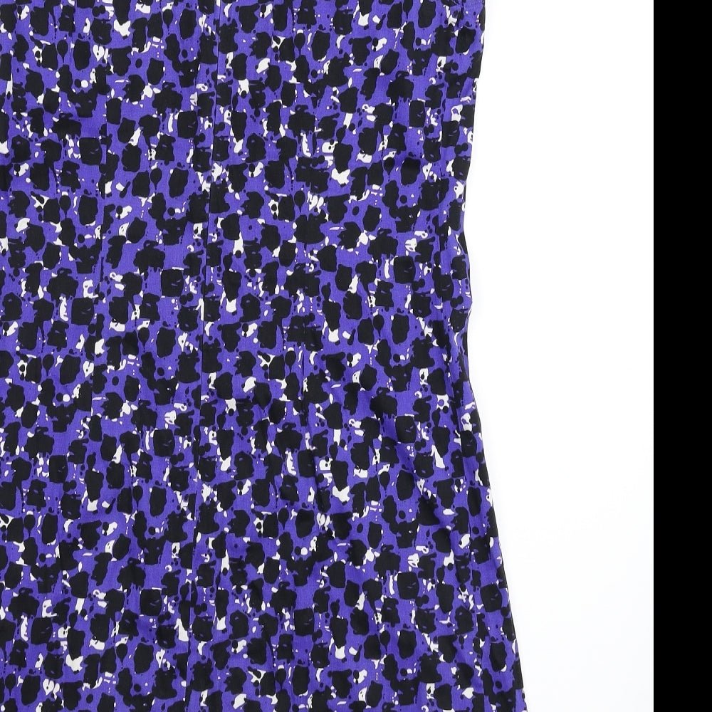 Kaleidoscope Womens Purple Fit & Flare Size 10