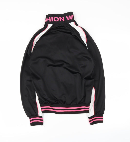 Fashion Girls Black Varsity Jacket Jacket Size 14 Years