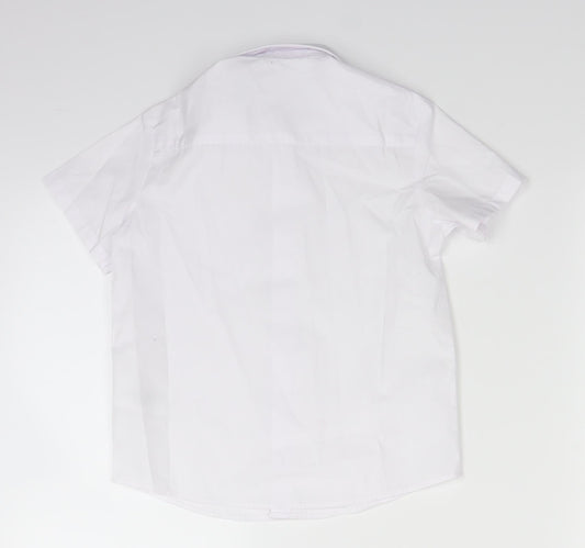 George Boys White Basic Button-Up Size 3-4 Years