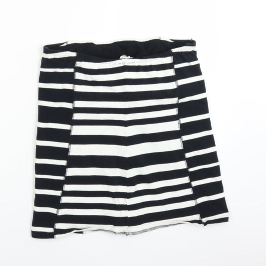 NEXT Womens White Striped Basic Tank Size 16