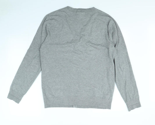 Christiano Baldinucci Womens Grey Cardigan Jumper Size L