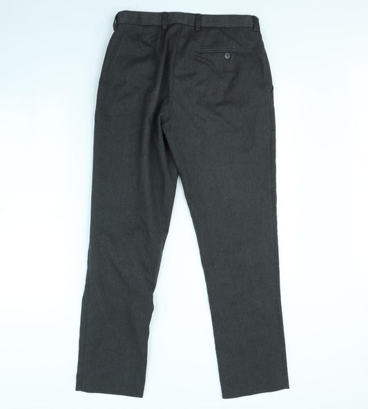 Banner Mens Grey Dress Pants Trousers Size 30 in L30 in