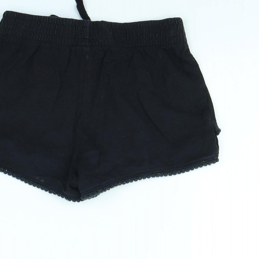 TU Girls Black Bermuda Shorts Size 7 Years