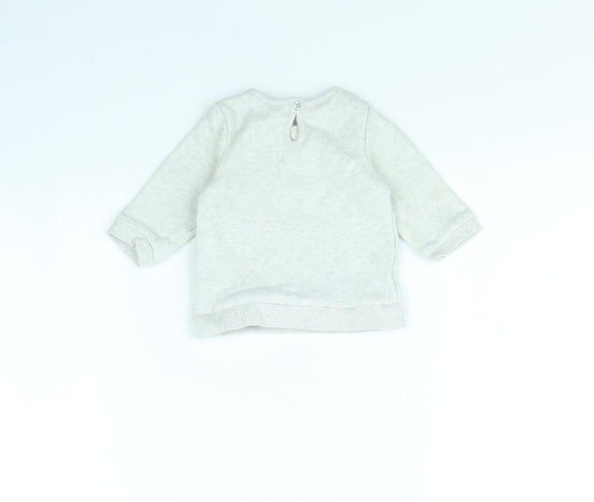 George Baby Grey Pullover Jumper Size 3-6 Months - Minnie mouse