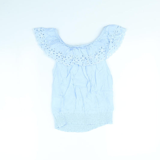 H&M Girls Blue Basic Tank Size 12 Years