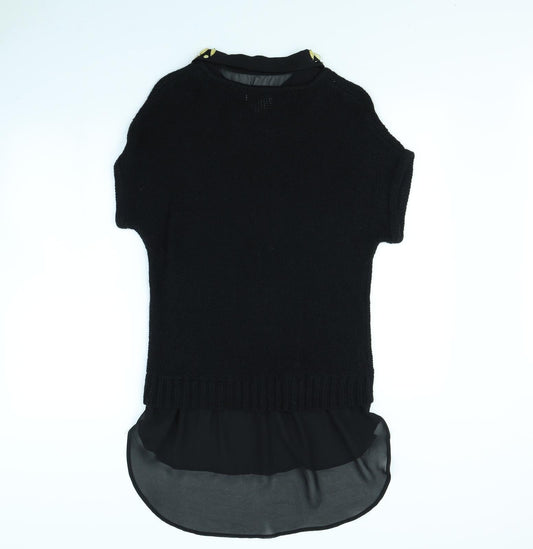 NEXT Womens Black Pullover Jumper Size 10