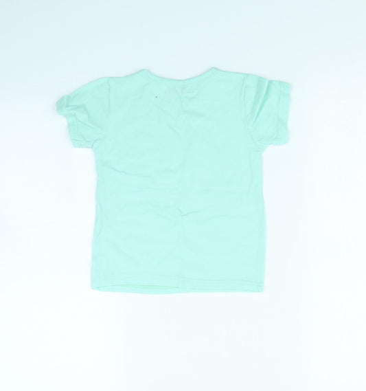 Samgami Girls Blue Basic T-Shirt Size 6 Years