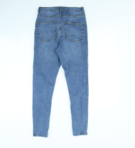 Denim & Co. Womens Blue Skinny Jeans Size 10 L28 in
