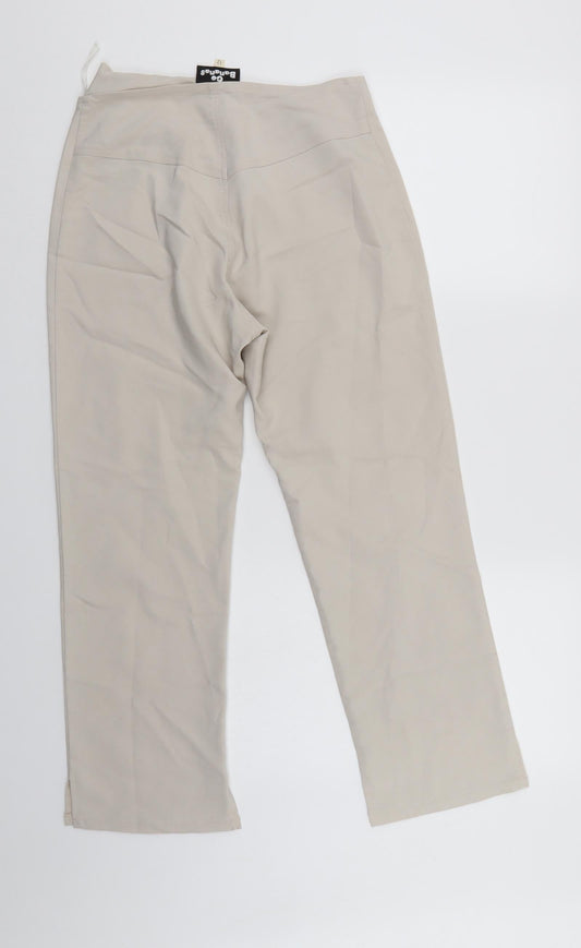 go bananas Womens Ivory Trousers Size 12 L25 in