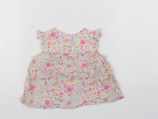 NEXT Girls Multicoloured Floral Tank Dress Size 6-9 Months