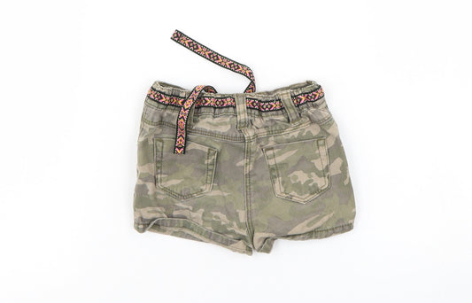 NEXT Boys Green Camouflage Cropped Trousers Size 6-9 Months - Boys Shorts