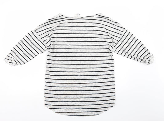 Divided Womens Red Striped Pullover Jumper Size M
