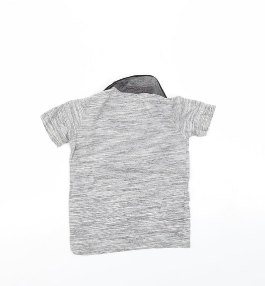 Dudes Boys Grey Basic Polo Size 5 Years