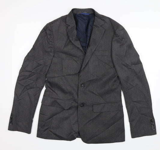 Preworn Mens Grey Jacket Blazer Size 36