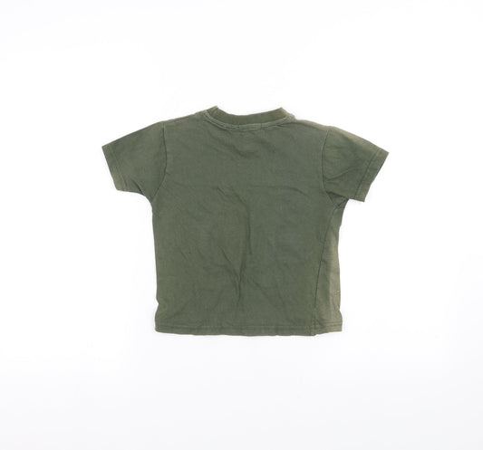 weatherwear Boys Green Basic T-Shirt Size 3-4 Years
