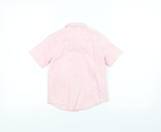 F&F Boys Pink Basic Button-Up Size 4-5 Years