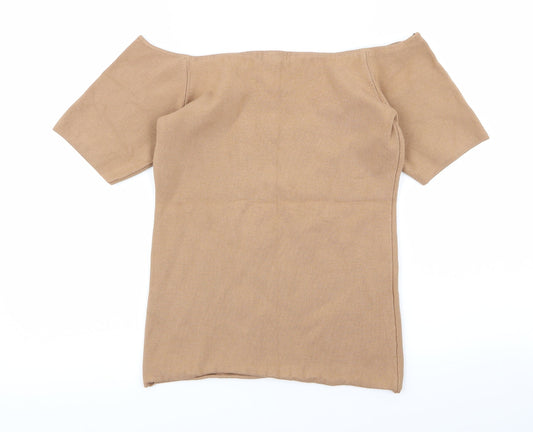 H&M Womens Beige Cardigan Jumper Size S